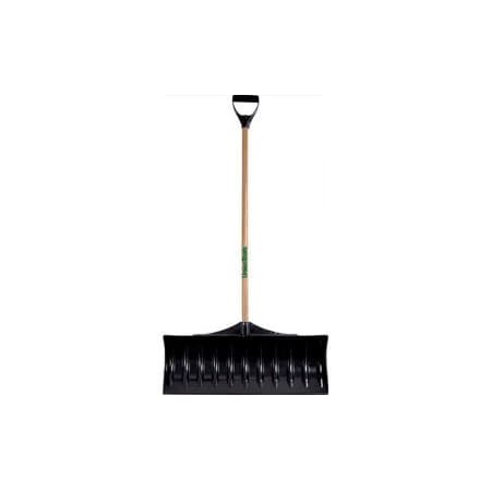 True Temper Union Tools 1602100 30" Poly Blade Snow Pusher W/ Wood D-Grip Handle 1602100